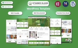 Stained Glass - Windows & Doors Services WordPress Template