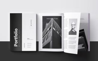 Architecture Portfolio Layout Template Design