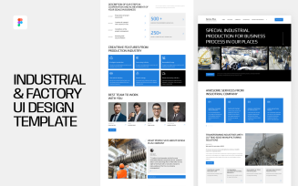 Industrial & Factory UI Design Template