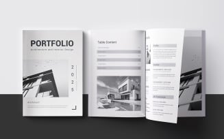 Modern Portfolio Template Layout Design