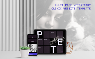 Pet Paw — Veterinary Clinic Website Minimalistic UI Template