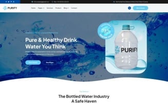 Purify Drinking Water Services HTML5 Template