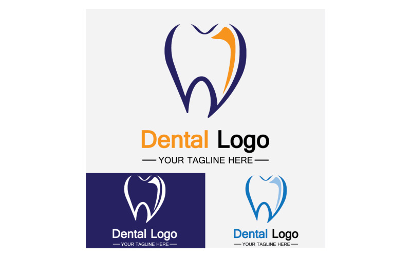 Health dental care logo icon vector v12 Logo Template