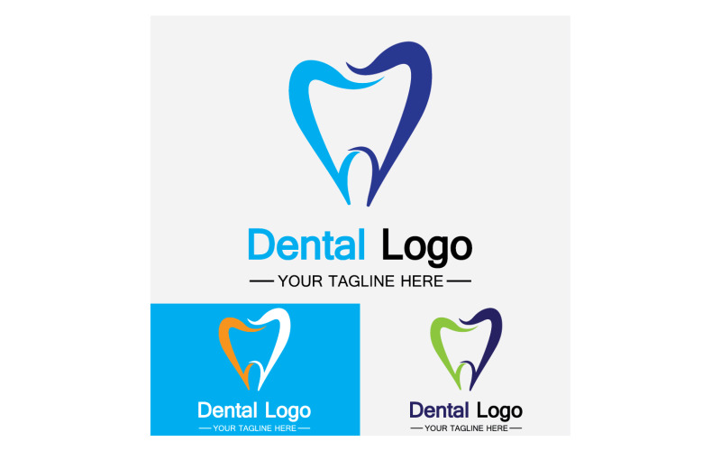 Health dental care logo icon vector v14 Logo Template