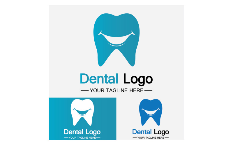 Health dental care logo icon vector v15 Logo Template
