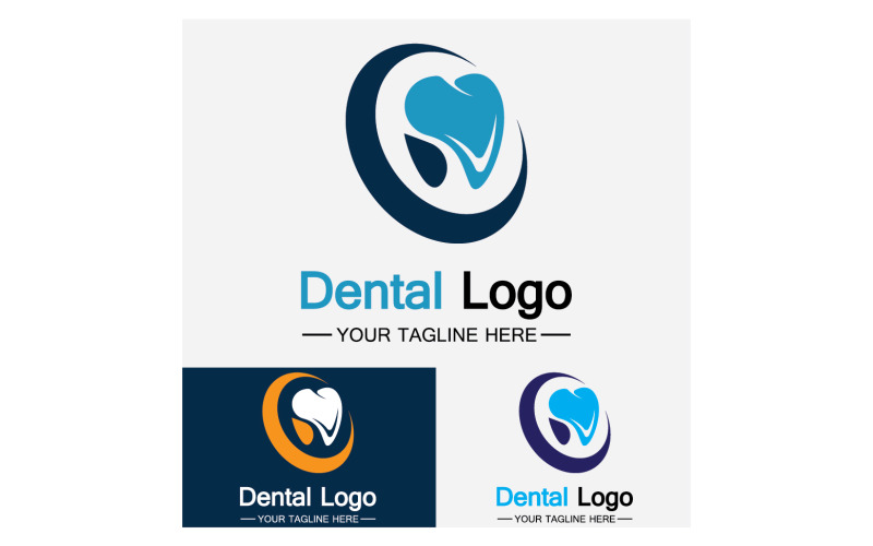 Health dental care logo icon vector v36 Logo Template