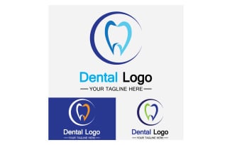 Health dental care logo icon vector v38