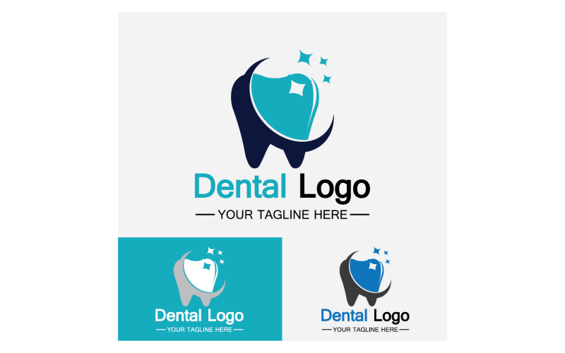 Health dental care logo icon vector v4 Logo Template