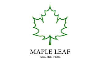 Leaf Mapple vector logo icon v2