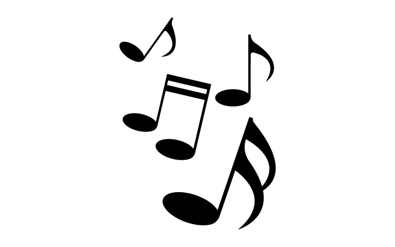 Music Player note vector logo icon v1 Logo Template