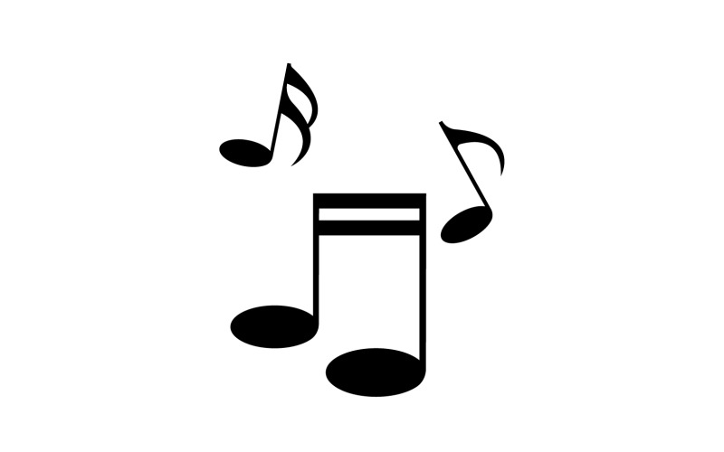 Music Player note vector logo icon v8 Logo Template