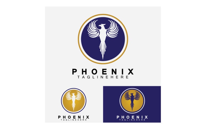 Phoenix bird logo vector v16 Logo Template