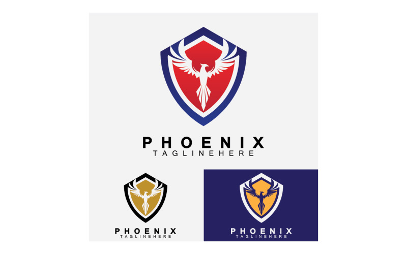 Phoenix bird logo vector v23 Logo Template