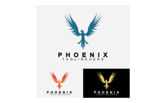 Phoenix bird logo vector v25