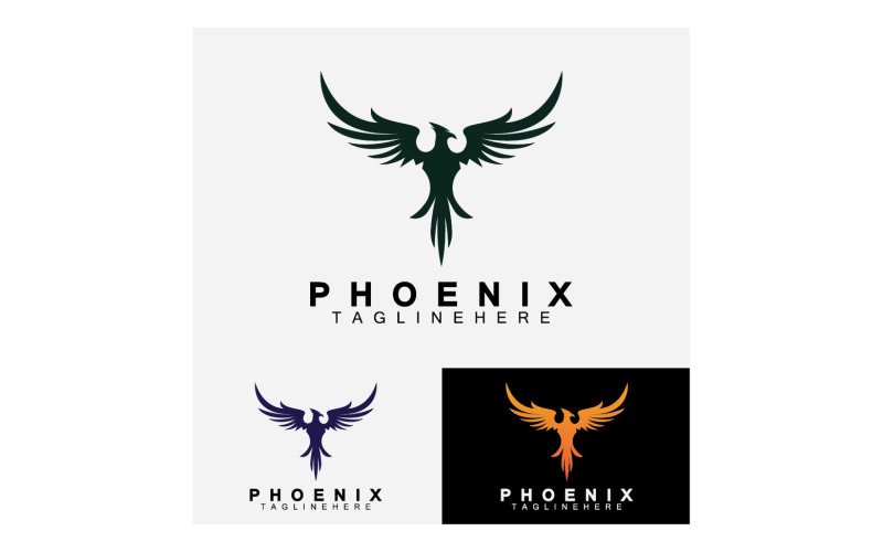 Phoenix bird logo vector v26 Logo Template