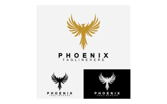 Phoenix bird logo vector v29
