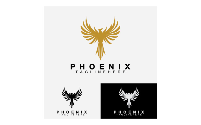 Phoenix bird logo vector v29 Logo Template