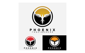 Phoenix bird logo vector v2