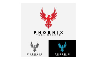 Phoenix bird logo vector v37