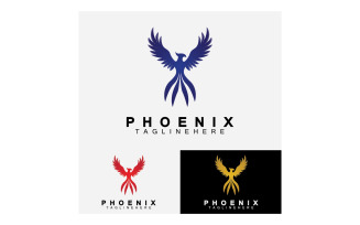 Phoenix bird logo vector v39