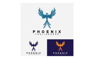 Phoenix bird logo vector v44