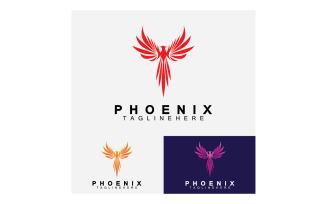Phoenix bird logo vector v46