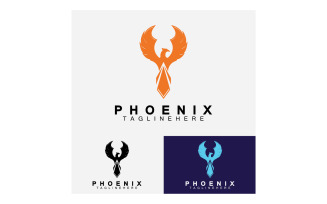 Phoenix bird logo vector v47