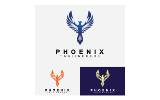 Phoenix bird logo vector v51