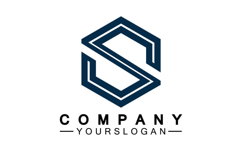 S initial name letter logo icon v3 Logo Template