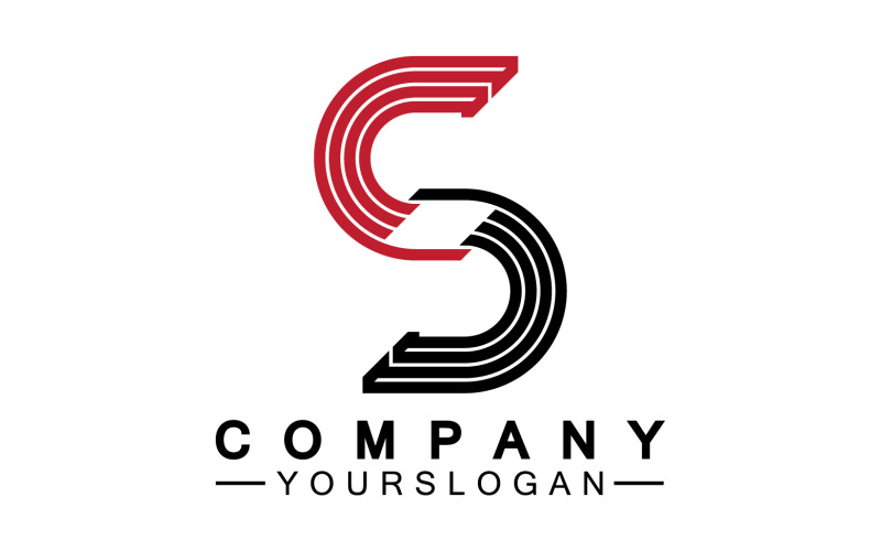 S initial name letter logo icon v14 Logo Template
