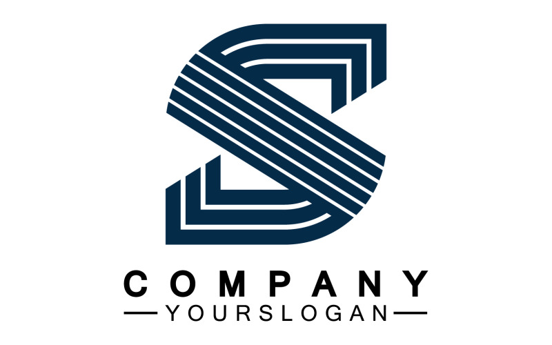 S initial name letter logo icon v23 Logo Template