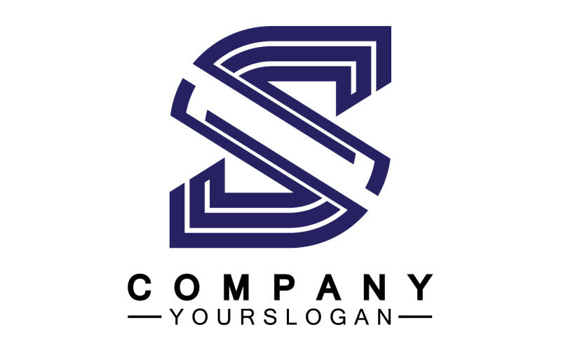 S initial name letter logo icon v24 Logo Template