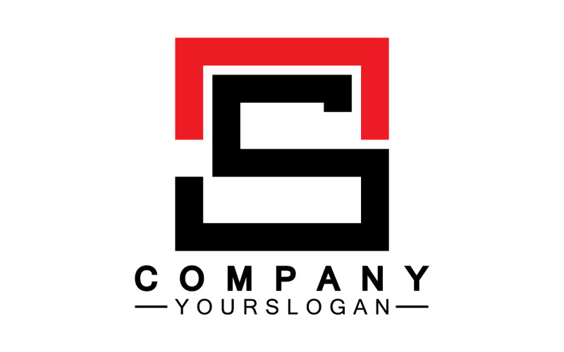 S initial name letter logo icon v33 Logo Template