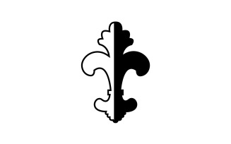 Spear icon symbol template logo v15