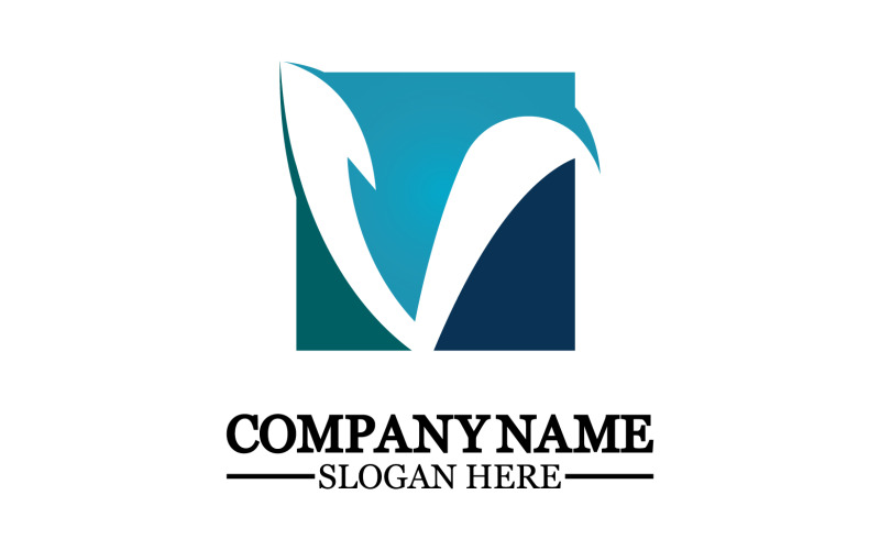 V initial name letter logo template v23 Logo Template