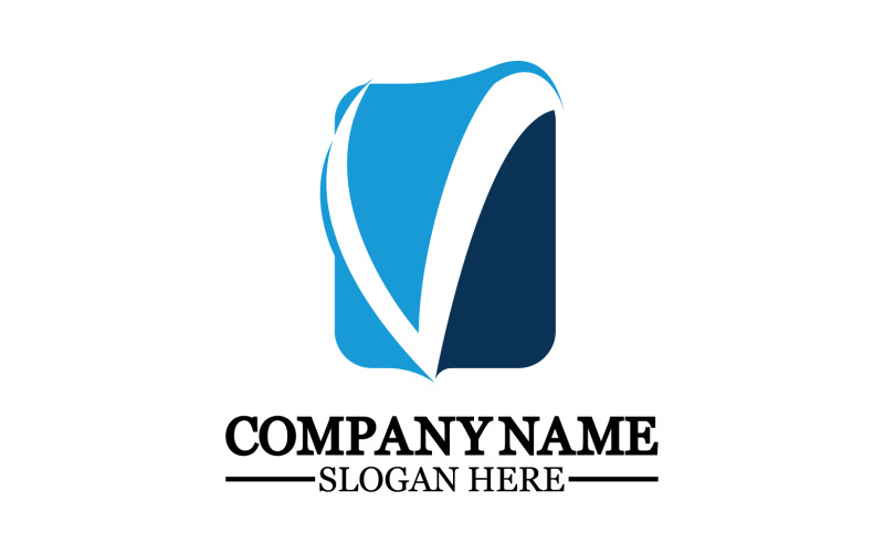 V initial name letter logo template v26 Logo Template