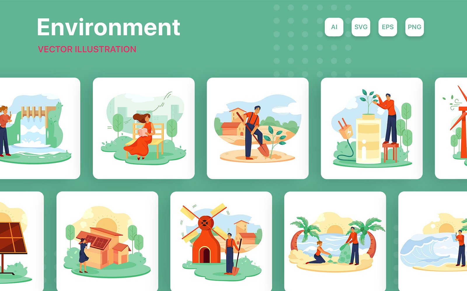 Kit Graphique #355515 Environnement Amical Divers Modles Web - Logo template Preview