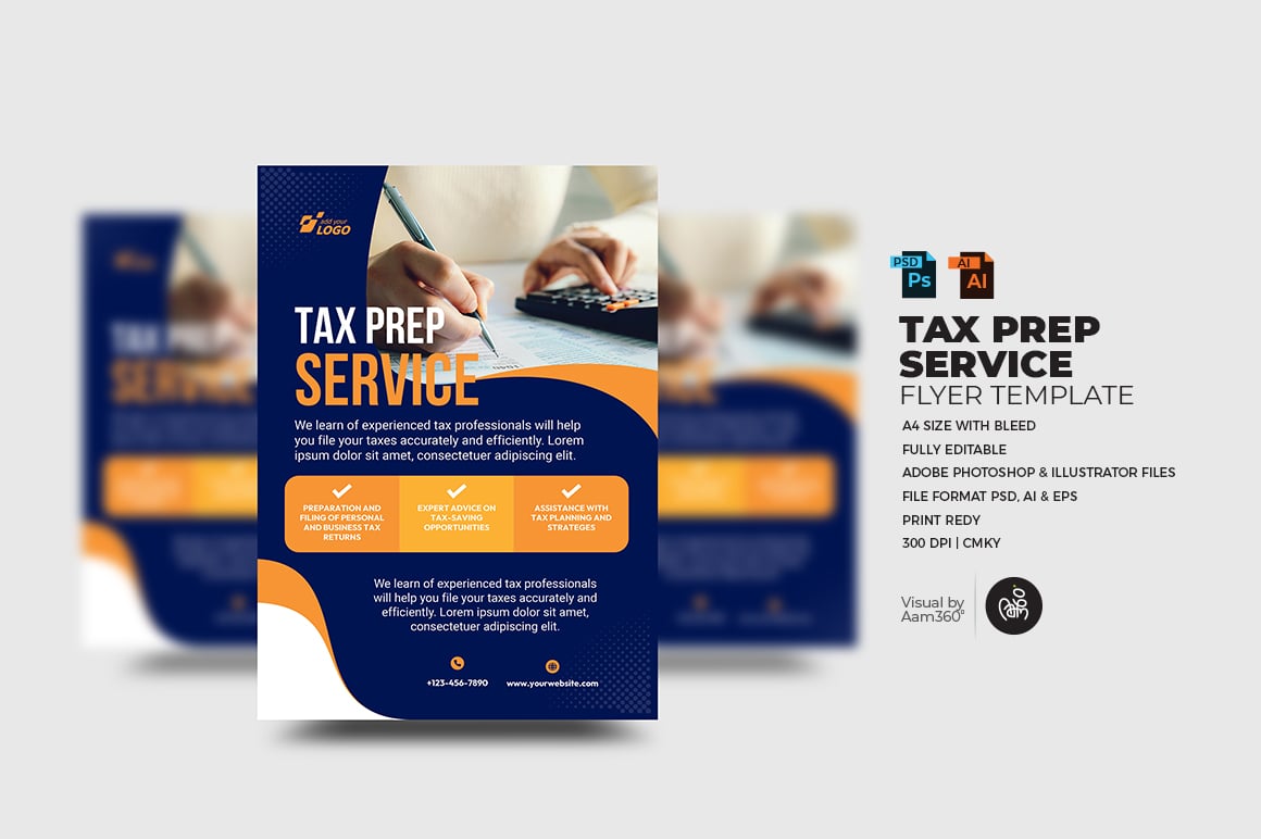 Kit Graphique #355578 Prospectus Taxes Web Design - Logo template Preview