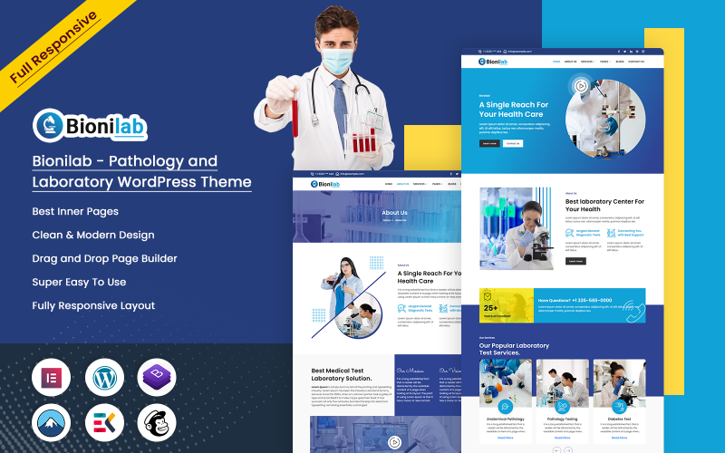 Bionilab - Pathology and Laboratory WordPress Theme