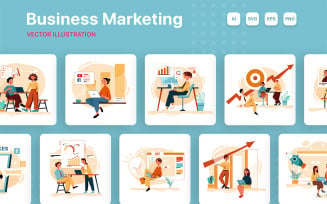 M251_ Business Marketing Illustration Pack