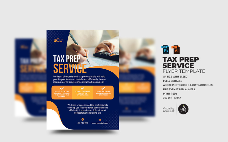 Tax & Consulting Services Flyer Template_V01 Corporate Identity