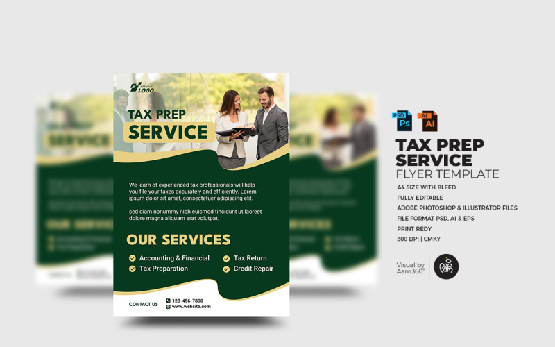 Tax & Consulting Services Flyer Template_V02 Corporate Identity