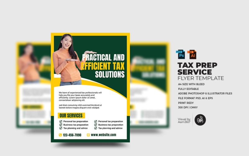 Tax & Consulting Services Flyer Template_V03 Corporate Identity