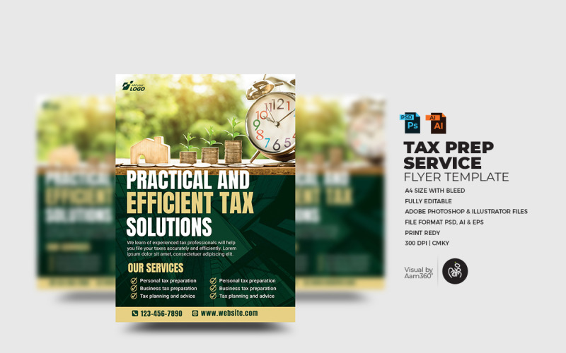 Tax & Consulting Services Flyer Template_V04 Corporate Identity