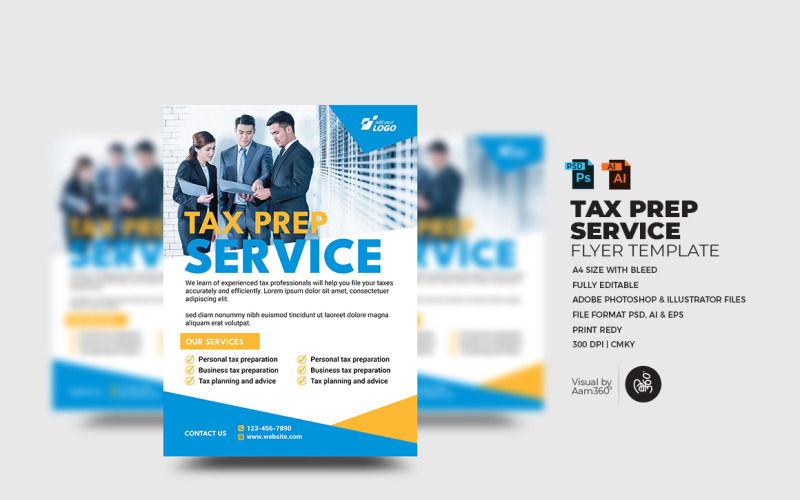 Tax & Consulting Services Flyer Template_V05 Corporate Identity