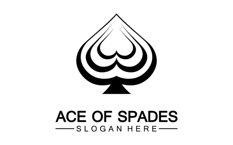 Ace card icon logo vector template v19 Logo Template