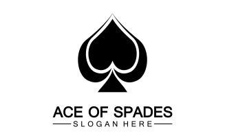 Ace card icon logo vector template v9