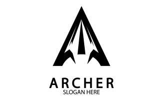 Archer spear iconn template logo v15