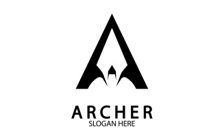 Archer spear iconn template logo v2