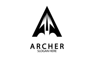 Archer spear iconn template logo v3